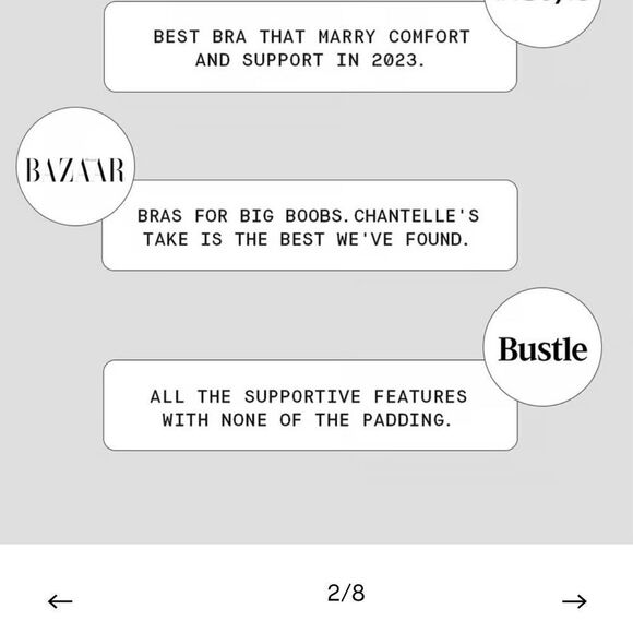 Chantelle Two Riva Gauche Full coverage unlined Bras Black 34 DD and Peach 34 D - Picture 15 of 16